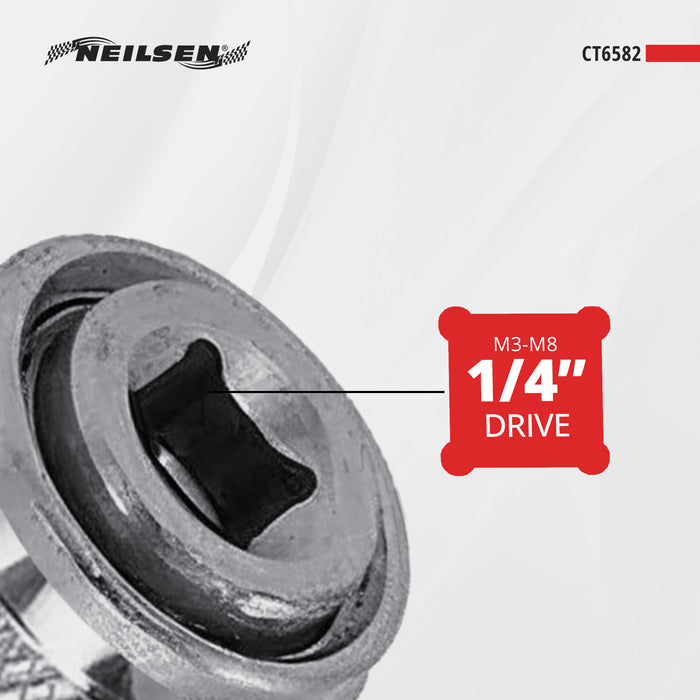 CT6582 - Adjustable Tap Chuck Socket 1/4"Dr  M3-M8