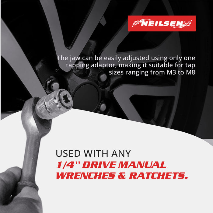 CT6582 - Adjustable Tap Chuck Socket 1/4"Dr  M3-M8