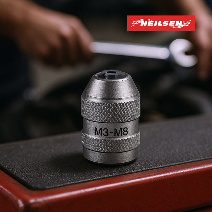 CT6582 - Adjustable Tap Chuck Socket 1/4"Dr  M3-M8