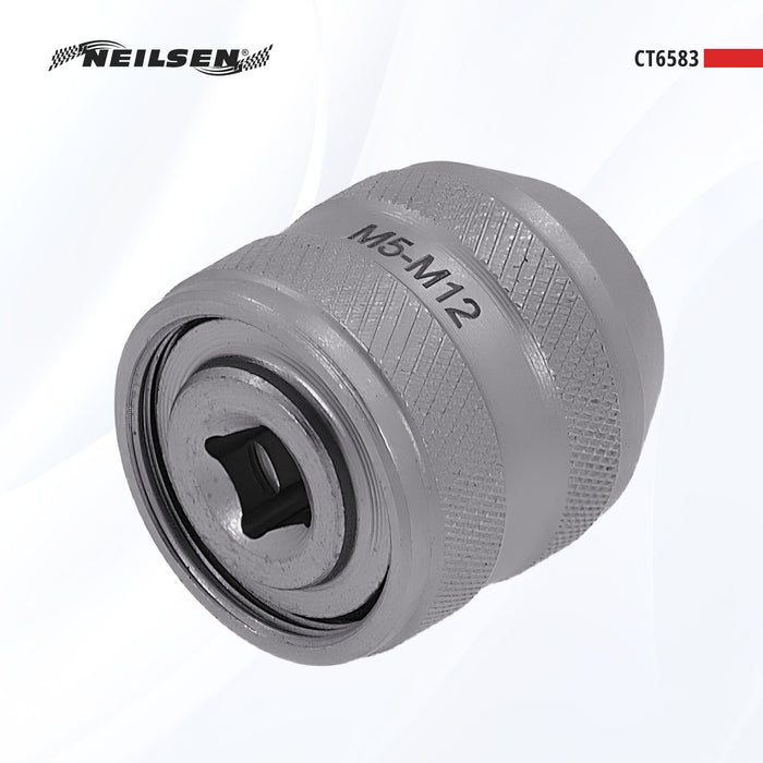 CT6583 - Adjustable Tap Chuck Socket 1/4"Dr  M5-M12