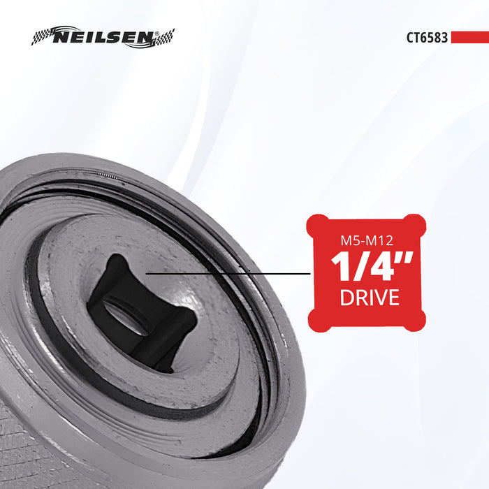 CT6583 - Adjustable Tap Chuck Socket 1/4"Dr  M5-M12