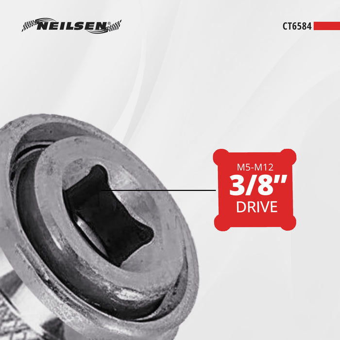 CT6584 - Adjustable Tap Chuck Socket 3/8"Dr  M5-M12