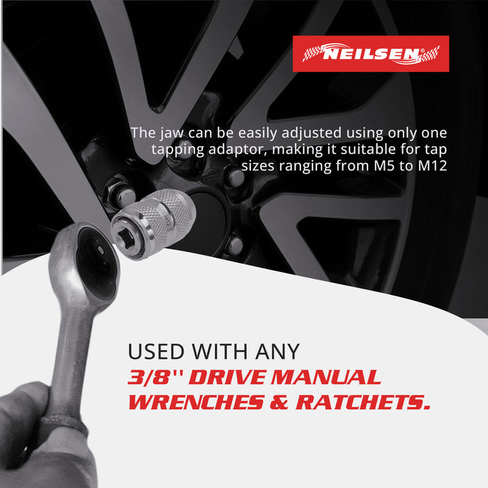 CT6584 - Adjustable Tap Chuck Socket 3/8"Dr  M5-M12