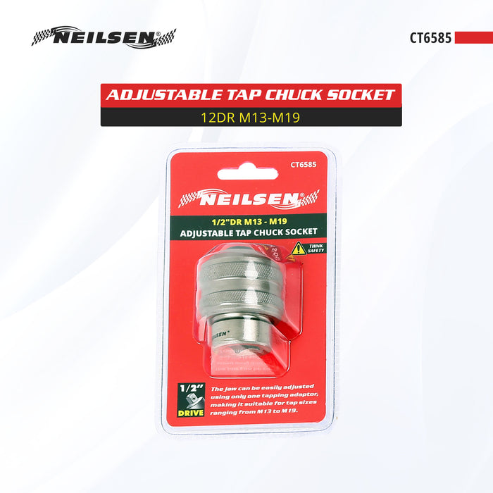 CT6585 - Adjustable Tap Chuck Socket 1/2"Dr  M13-M19