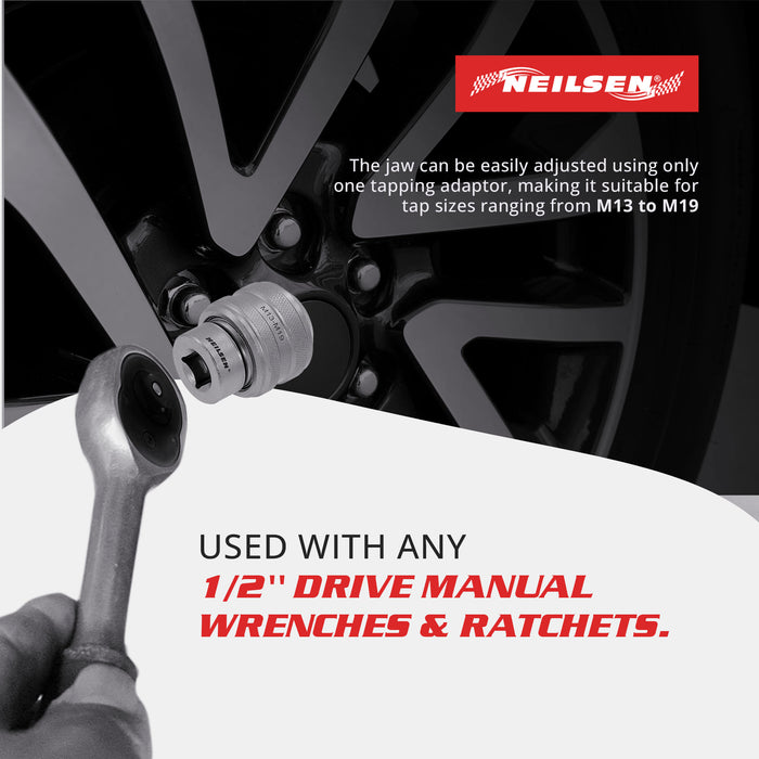 CT6585 - Adjustable Tap Chuck Socket 1/2"Dr  M13-M19