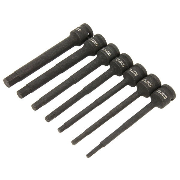 CT6586 - 7pc Extra Long Impact Hex Bit Set 1/2in Drive