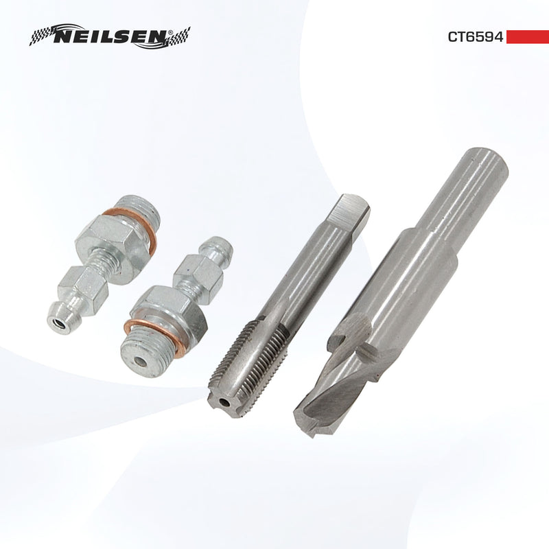 CT6594 - 8pcs Brake Caliper Bleed Nipple Set Repair Range M5-M8
