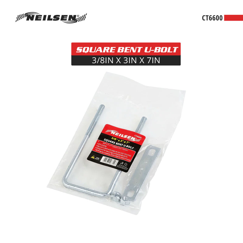 CT6600 - Square Bent U-Bolt 3/8in x 3in x 7in