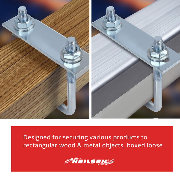 CT6600 - Square Bent U-Bolt 3/8in x 3in x 7in