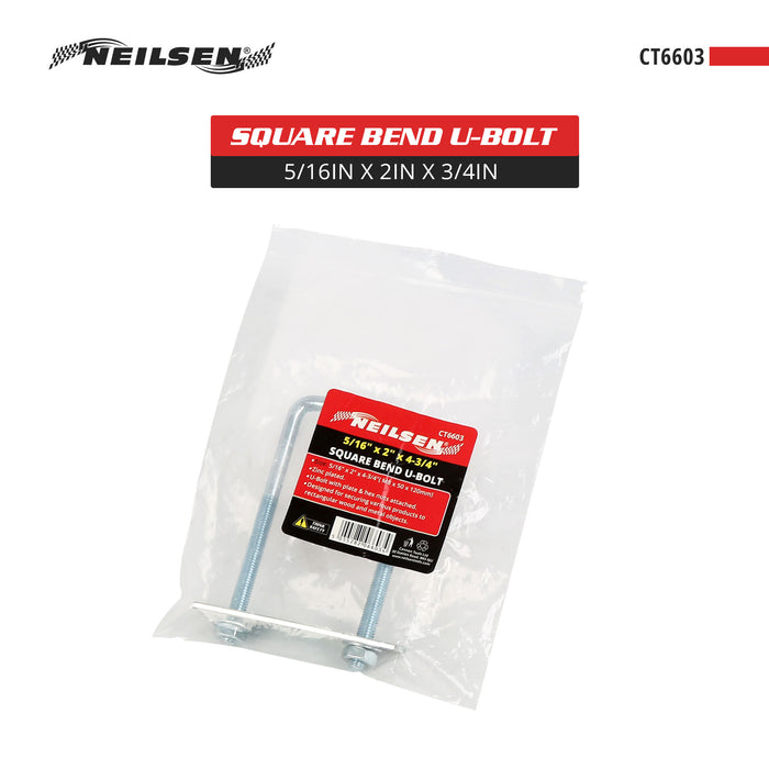CT6603 - Square Bend U-Bolt 5/16in x 2in x 3/4in