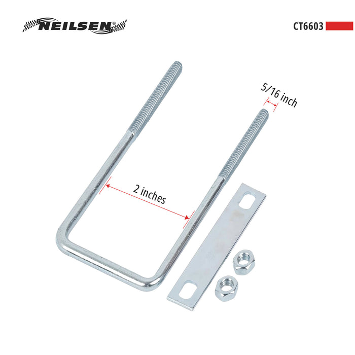 CT6603 - Square Bend U-Bolt 5/16in x 2in x 3/4in