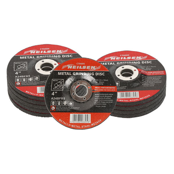 CT6605 - 10pc Metal Grinder Disc - 100mm For  CT1083