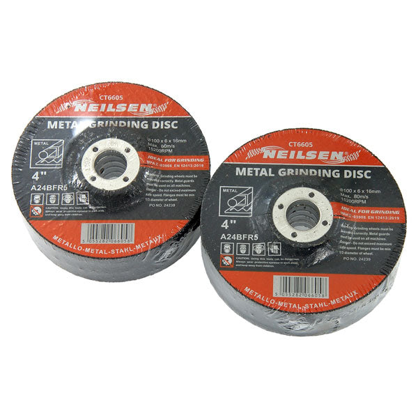 CT6605 - 10pc Metal Grinder Disc - 100mm For  CT1083
