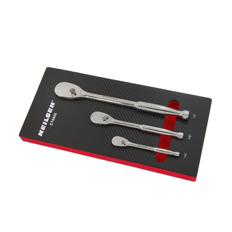 CT6606 - 3pcs Pear Head Premium Ratchet
