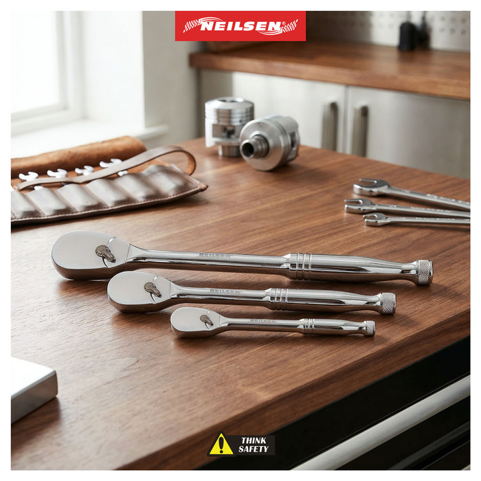 CT6606 - 3pcs Pear Head Premium Ratchet