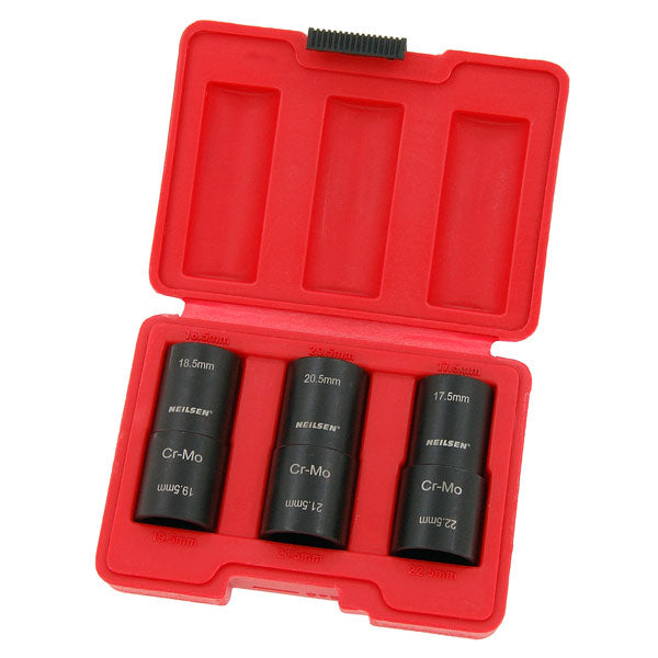 CT6611 - Wheel Nut Socket Set Double Ended 3pc