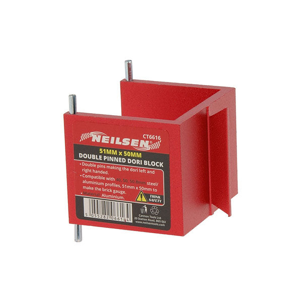 CT6616 - Double Pinned Dori Block 51mm x 50mm