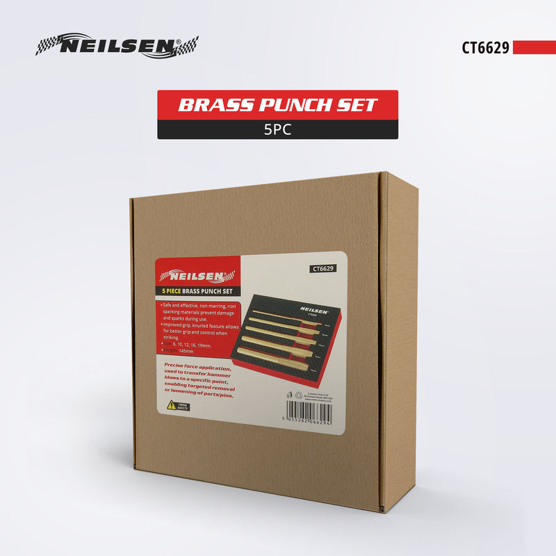 CT6629 - 5pc Brass Punch Set