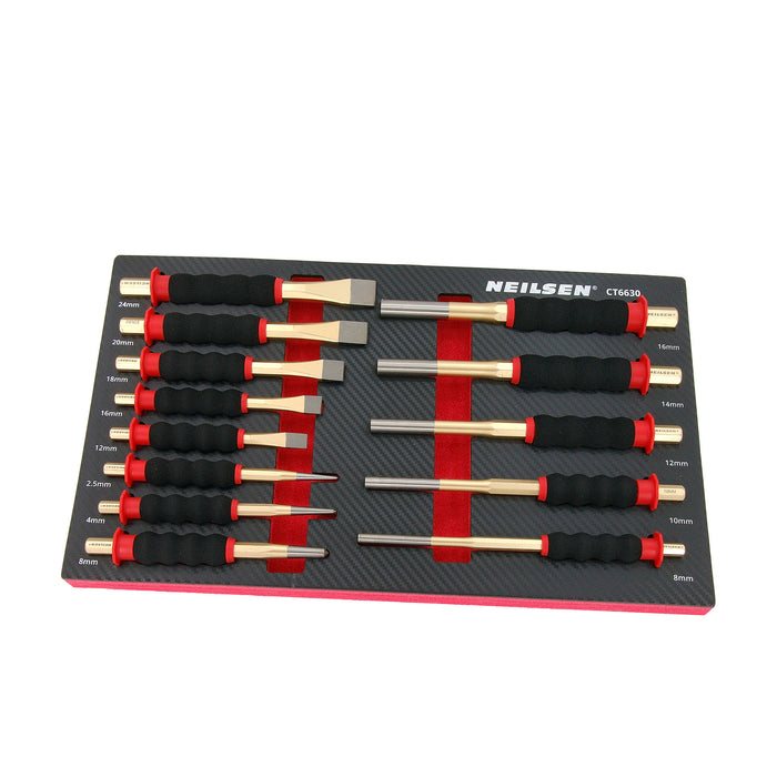 CT6630 - 13pc Pin Punch & Chisel Set