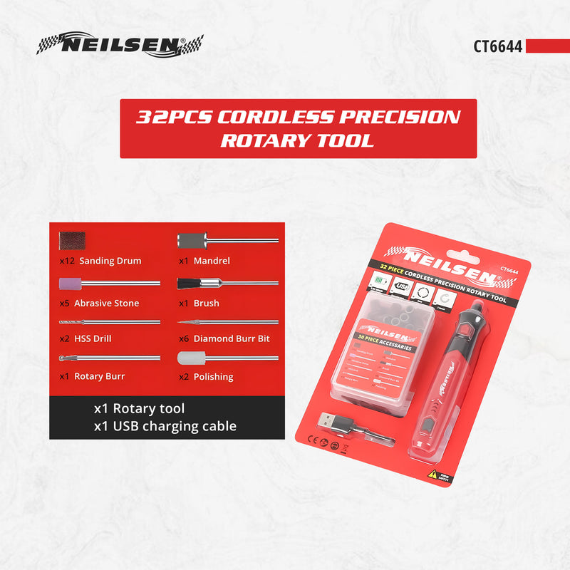 CT6644 - 32pc Cordless Precision Rotary Tool