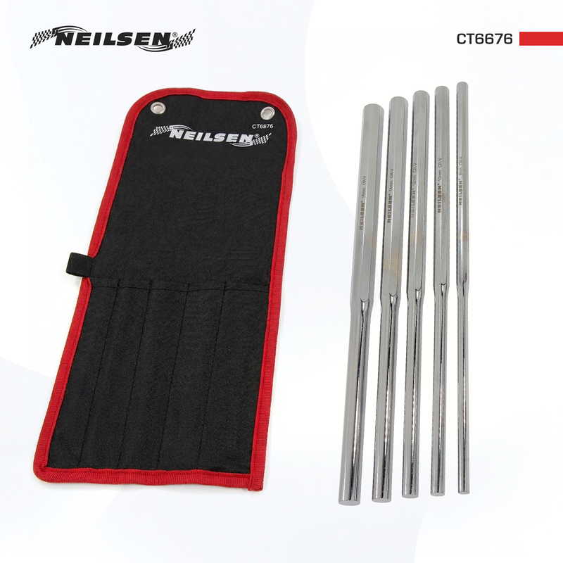 CT6676 - 5pcs 350mm Extra-Long Pin Punch Set
