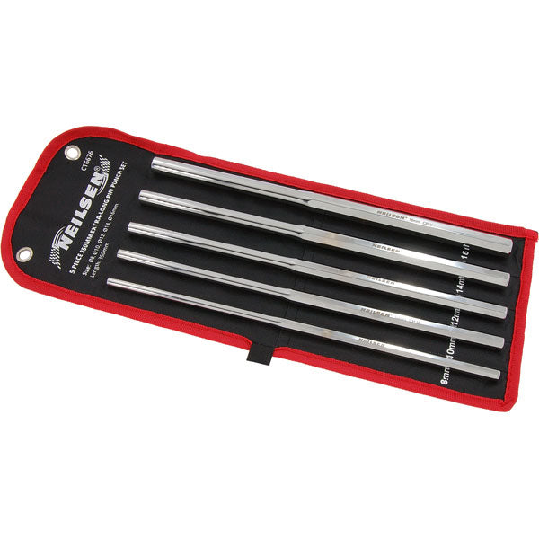 CT6676 - 5pcs 350mm Extra-Long Pin Punch Set