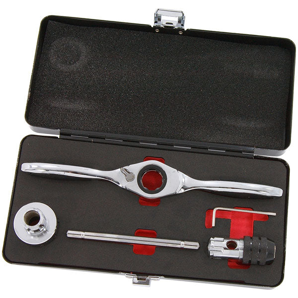 CT6686 - 5pc Bi-Directional Ratchet Tap & Die Holder Set Steel M3 - M1 ...