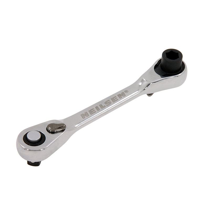 CT6699 - 1/4inch Hex + 1/4inch Square Dr Micro Ratchet Bit Driver Wrench