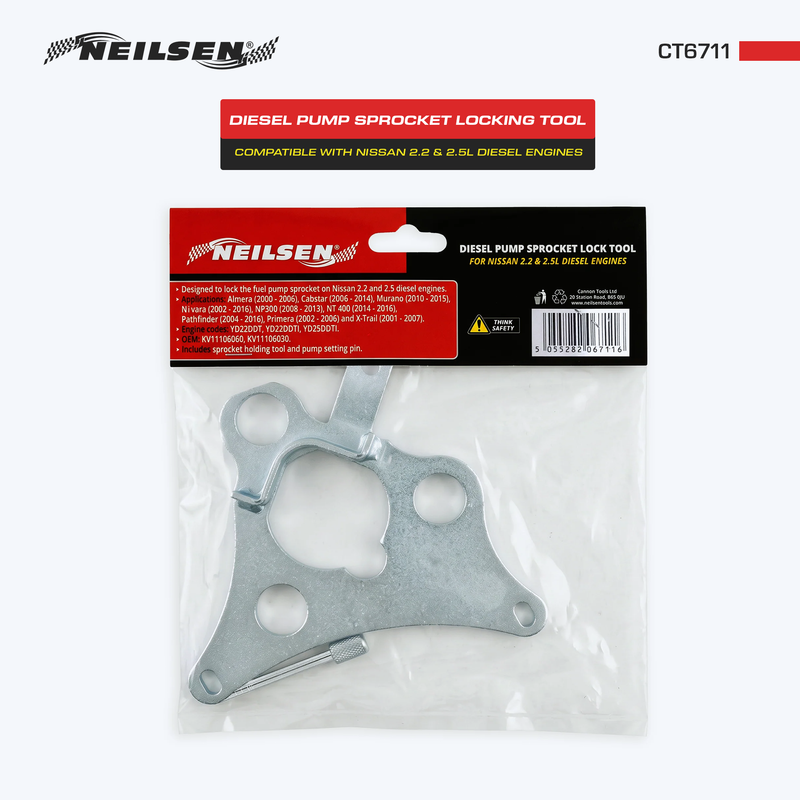 CT6711 - Diesel Pump Sprocket Locking Tool For Nissan 2.2 & 2.5L Diesel Engines