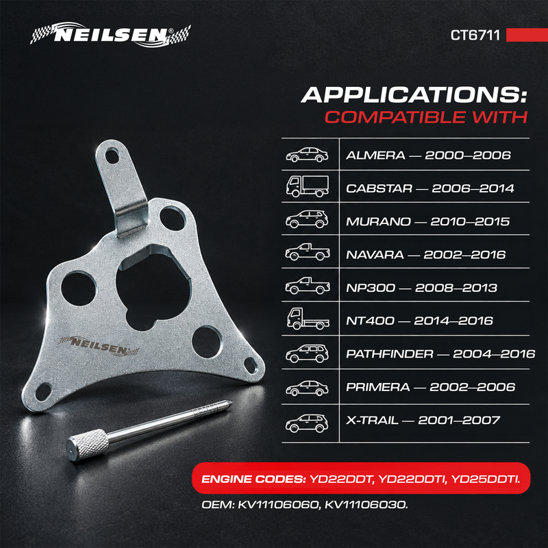 CT6711 - Diesel Pump Sprocket Locking Tool For Nissan 2.2 & 2.5L Diesel Engines