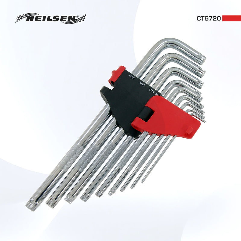 CT6720 - 9pc  L-Type Spline Wrench Set