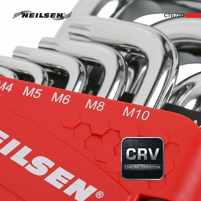 CT6720 - 9pc  L-Type Spline Wrench Set