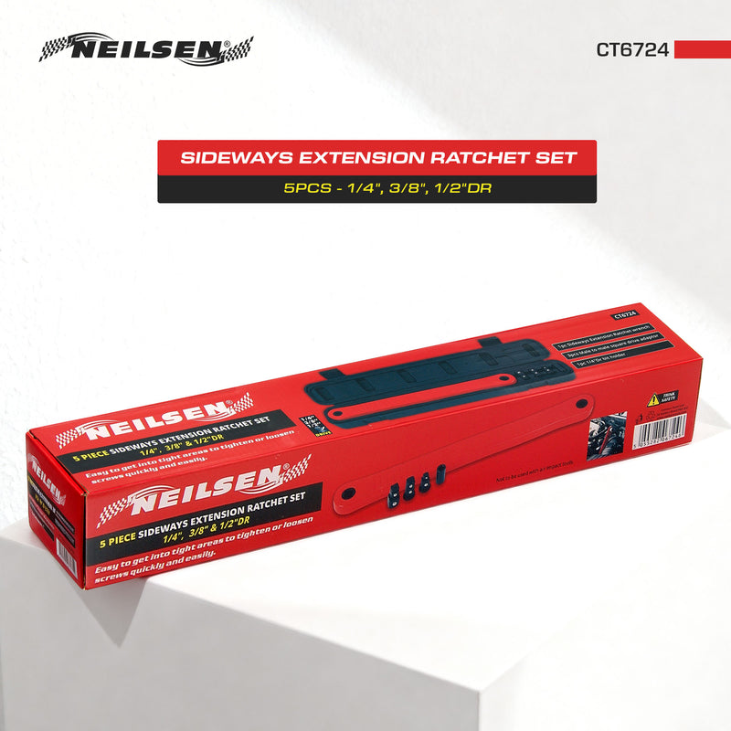 CT6724 - 5pc Sideways Extension Ratchet Set