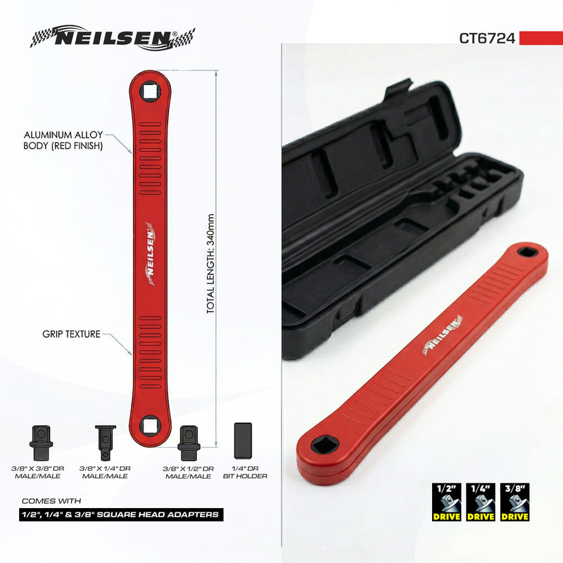 CT6724 - 5pc Sideways Extension Ratchet Set