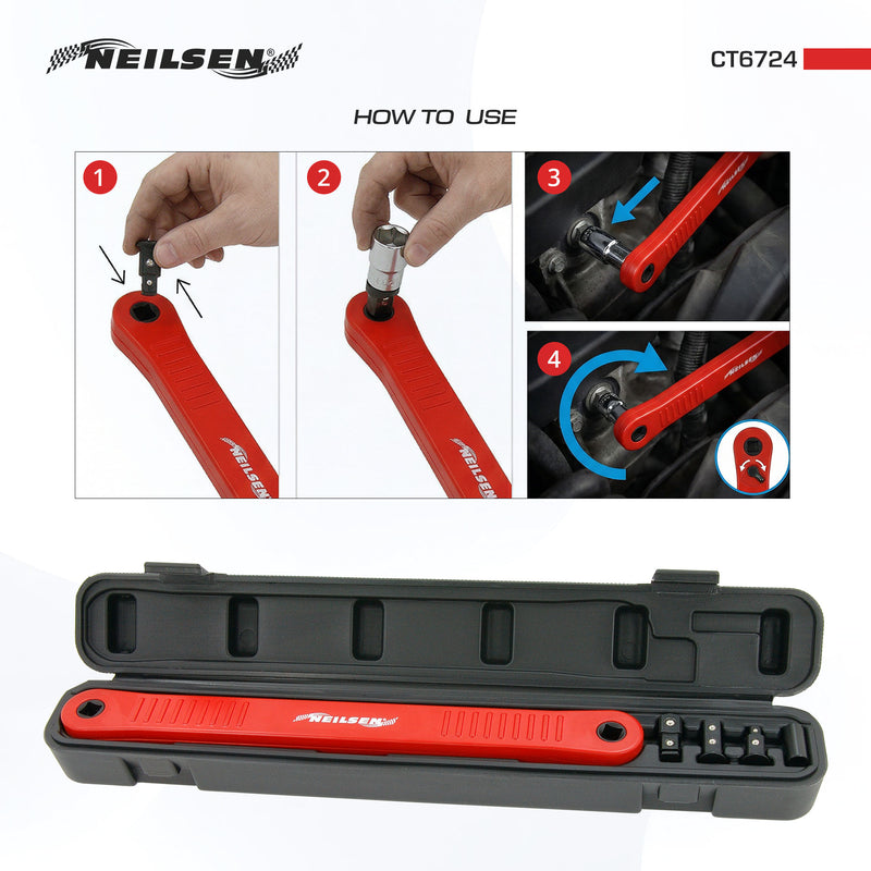 CT6724 - 5pc Sideways Extension Ratchet Set