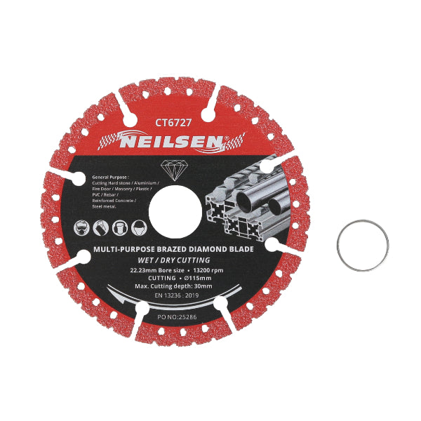 CT6727 - Multi Purpose Brazed Diamond Blade 115mm