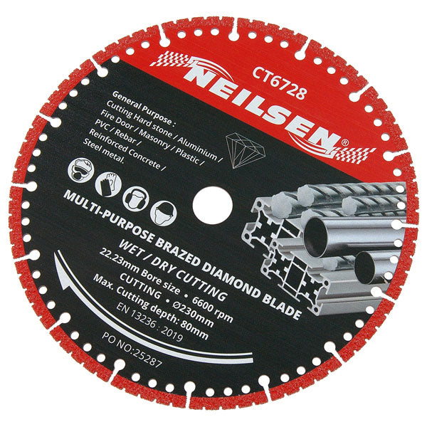 CT6728 - Multi Purpose Brazed Diamond Blade 230mm