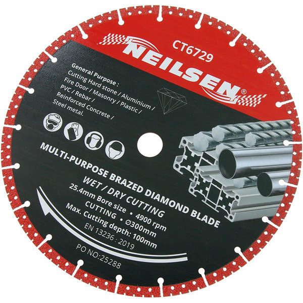 CT6729 - Multi-Purpose Brazed Diamond Blade 305mm