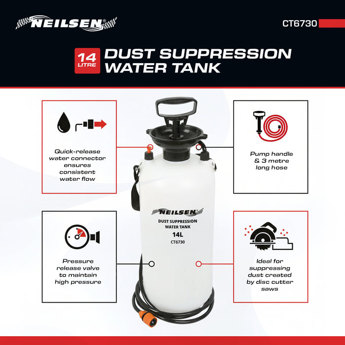 CT6730 - 14L Dust Suppression Water Tank