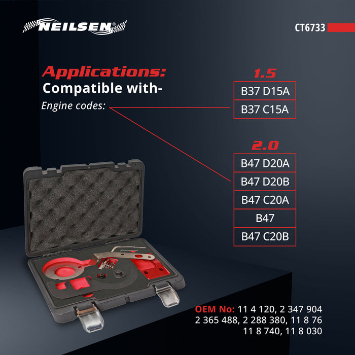 CT6733 - Engine Timing Tool Set For BMW & Mini 1.5 & 2.0L Diesel