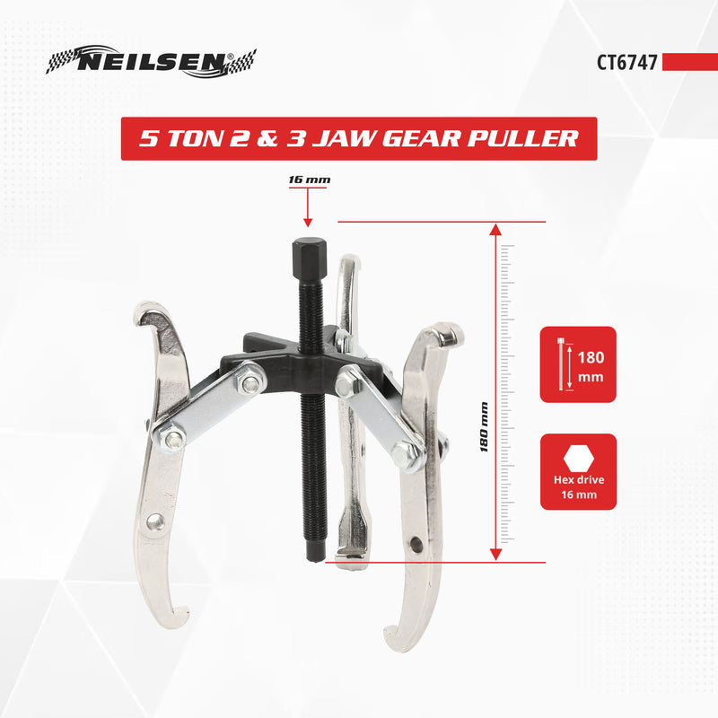 CT6747 - 5 Ton 2 & 3 Jaw Gear Puller