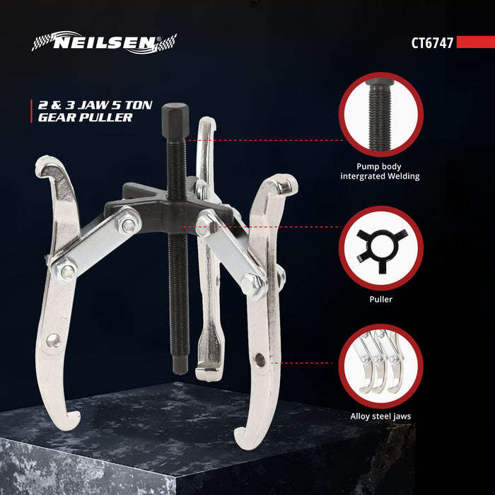CT6747 - 5 Ton 2 & 3 Jaw Gear Puller