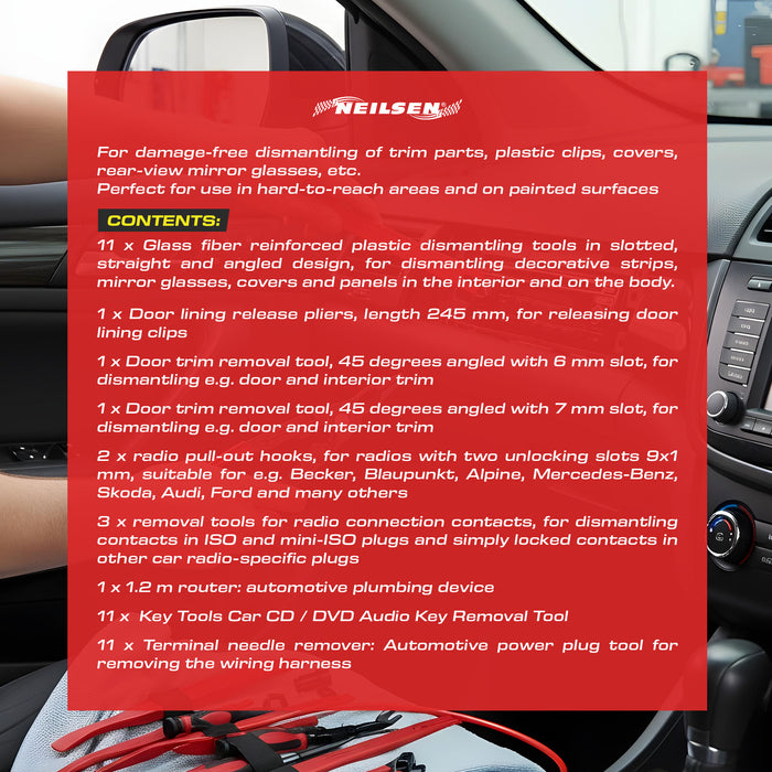 CT6764 - 42pc Trim Removal Tools