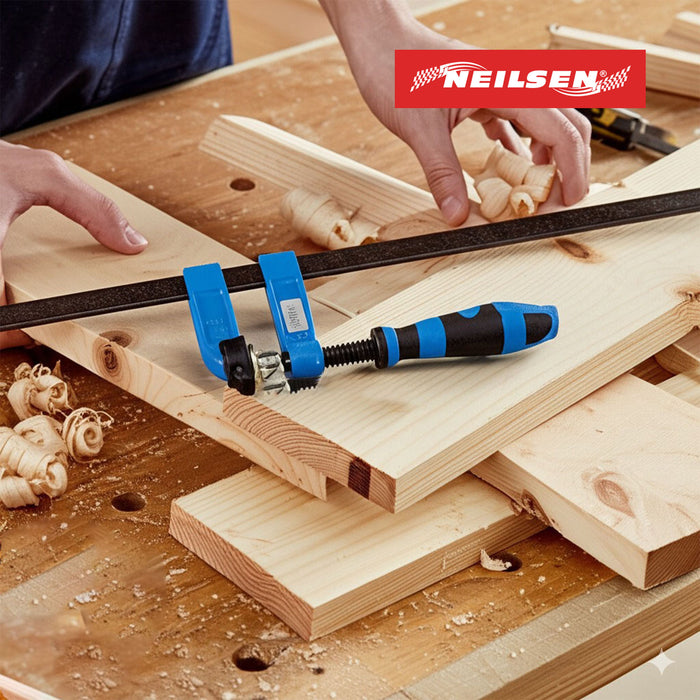 CT6804 - 4pc F-Clamp Set Size: 600 x 80mm