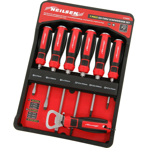 CT6809 - 7pc GO-THRU Screwdriver Set