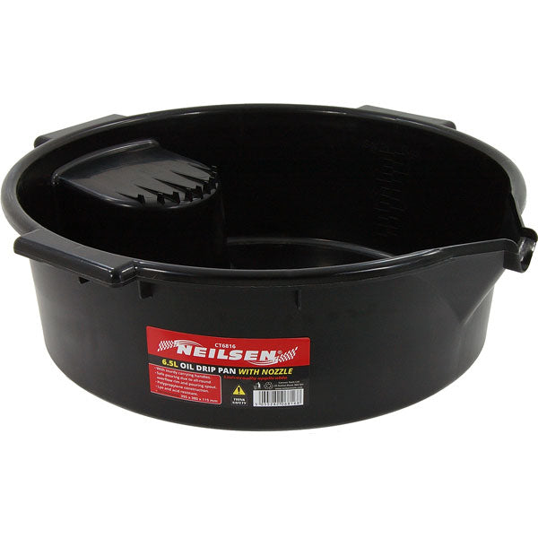 CT6816 - Oil Drip Pan with Nozzle - 6.5Ltr