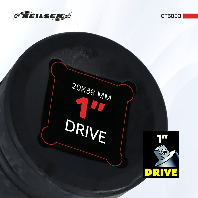 CT6833 - Budd Wheel Nut Socket Set 1 Inch Dr 20mm x 38mm