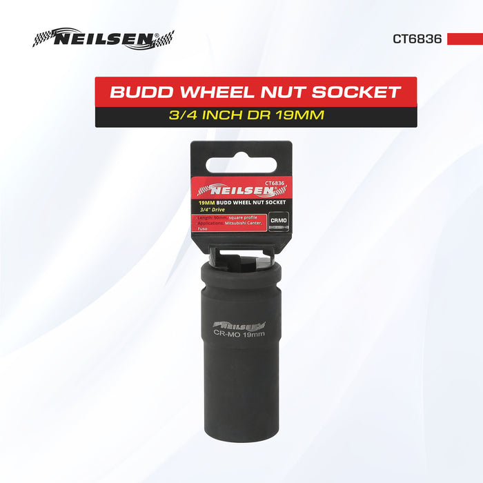 CT6836 - Budd Wheel Nut Socket Set 3/4 Inch Dr 19mm