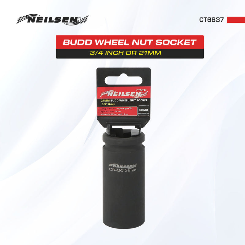 CT6837 - Budd Wheel Nut Socket Set 3/4 Inch Dr 21mm
