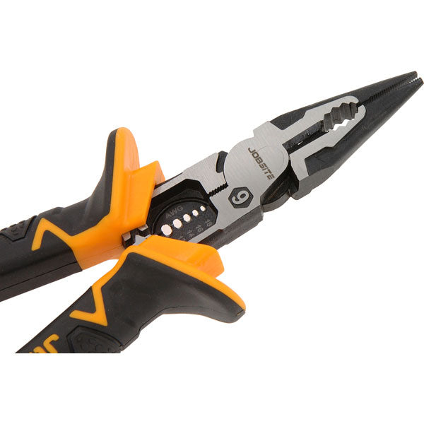 CT6845 - Multifunctional Long Needle Nose Plier  Wire Stripper /  Crimper / Cutter 225mm